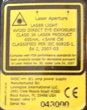 Bosley LaserComb Elite label