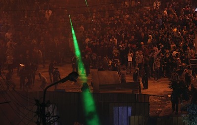 Egypt laser pointer protest