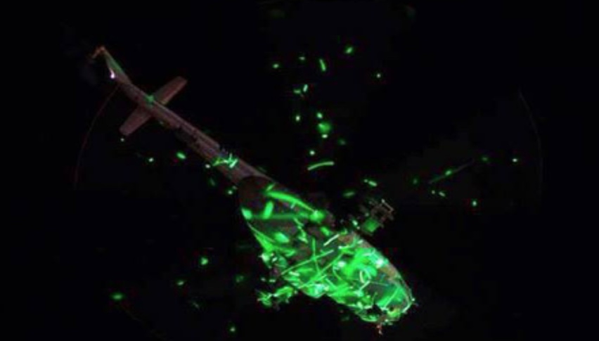 Egypt laser helicopter before photoshop