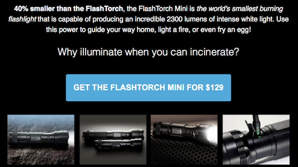 Wicked Lasers Flash Torch Mini ad